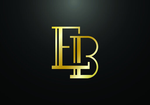 Initial Monogram Letter EB Logo Design Vector Template. EB Letter Logo Design 