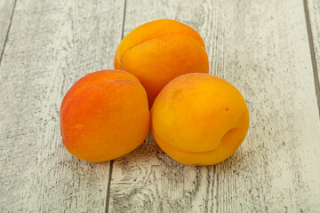 Fresh ripe sweet few apricots