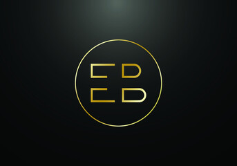Initial Monogram Letter EB Logo Design Vector Template. EB Letter Logo Design 