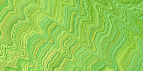 Dark Green, Yellow vector texture with circular arc. Colorful illustration in abstract style with bent lines. Smart design for your promotions.