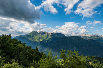 Beautiful Julian Alps and Soca valley.