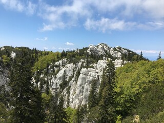 Northern Velebit national park in Croatia landscape