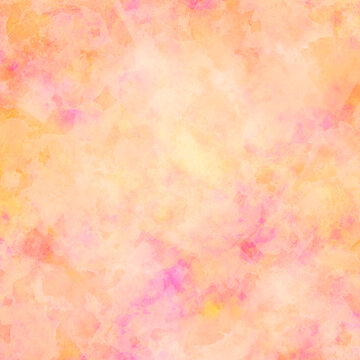 Yellow and pink background with marbled mottled romantic colors and soft blurred watercolor painted texture, abstract pastel and beige colors in pretty pattern
