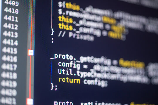 Javascript code on a monitor
