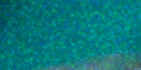 Light Green vector texture with lines, triangles.