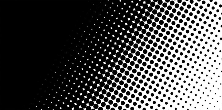 Vector texture with black abstract random dots, futuristic backround