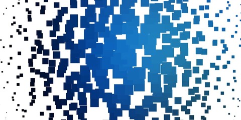 Light BLUE vector pattern in square style. Abstract gradient illustration with colorful rectangles. Template for cellphones.