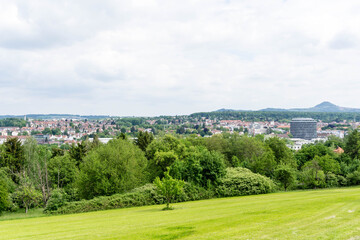 Fototapeta na wymiar panoramic view of the city göppingen