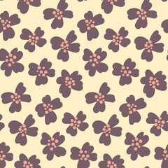 seamless repeating pattern with flowers. vector illustration