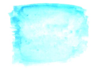 Vector watercolor background blue smear, stock illustration for design and decor, white background, banner, template, poster, card