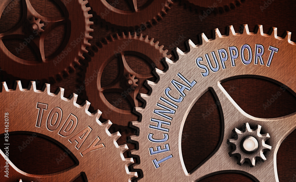 Poster text sign showing technical support. business photo text a service provided by a hardware or softwar