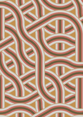 Colour Hexagon Tile Connection art background design illustration