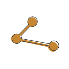 Vector image sharing icon. Icon shared icon cartoon style on white isolated background.