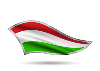Waving Flag of Hungary