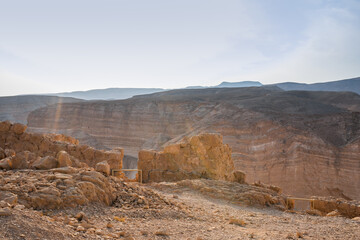 Judean Desert from Masada - Masada National Park, Dead Sea Region, Israel