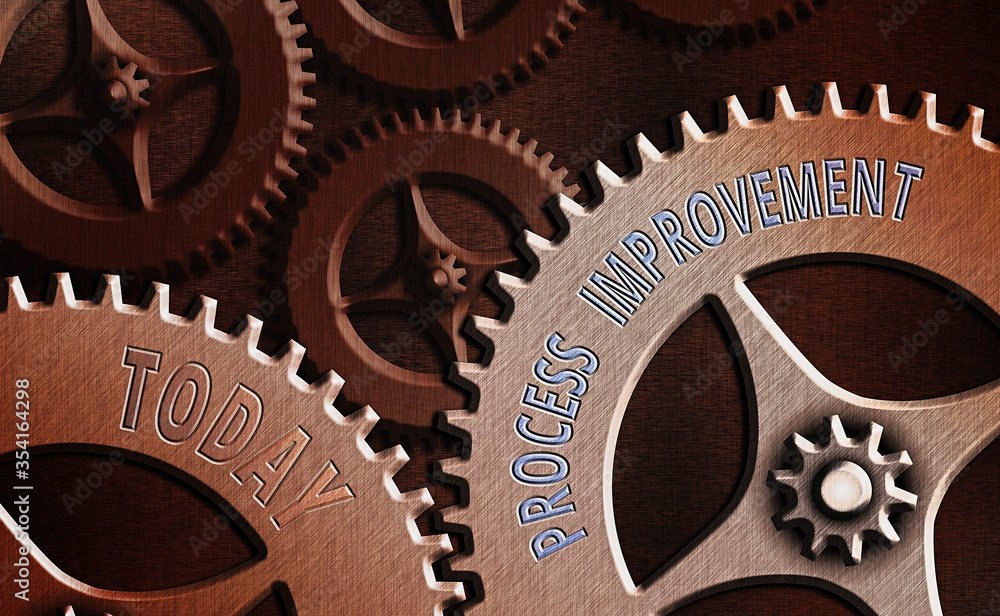 Poster text sign showing process improvement. business photo text task of identifying upon existing busines