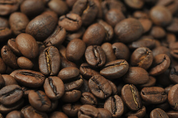 background of coffee roasted beans