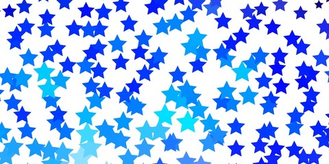 Fototapeta na wymiar Light Pink, Blue vector background with small and big stars. Colorful illustration with abstract gradient stars. Best design for your ad, poster, banner.