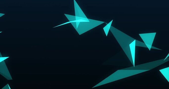 Polygon model medicine and network connection lines for technology concept