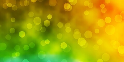 Light Blue, Yellow vector background with bubbles. Modern abstract illustration with colorful circle shapes. Design for your commercials.