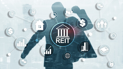 Real estate investment trust REIT. Finacial concept 2020.