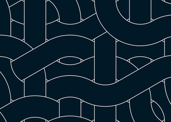 Colour Hexagon Tile Connection art background design illustration