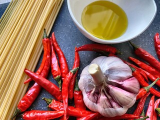 garlic and chili pepper
