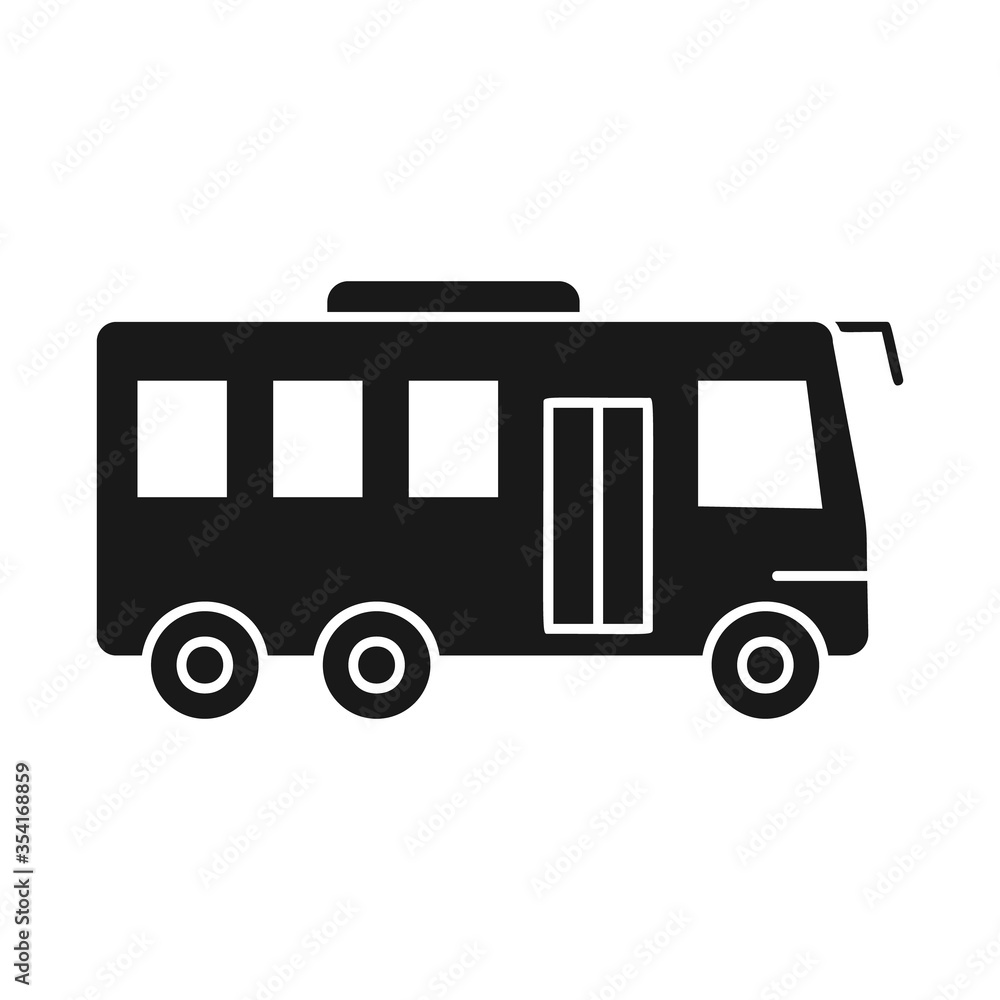 Aufkleber bus icon. simple vector transport icons for ui and ux, website or mobile application
