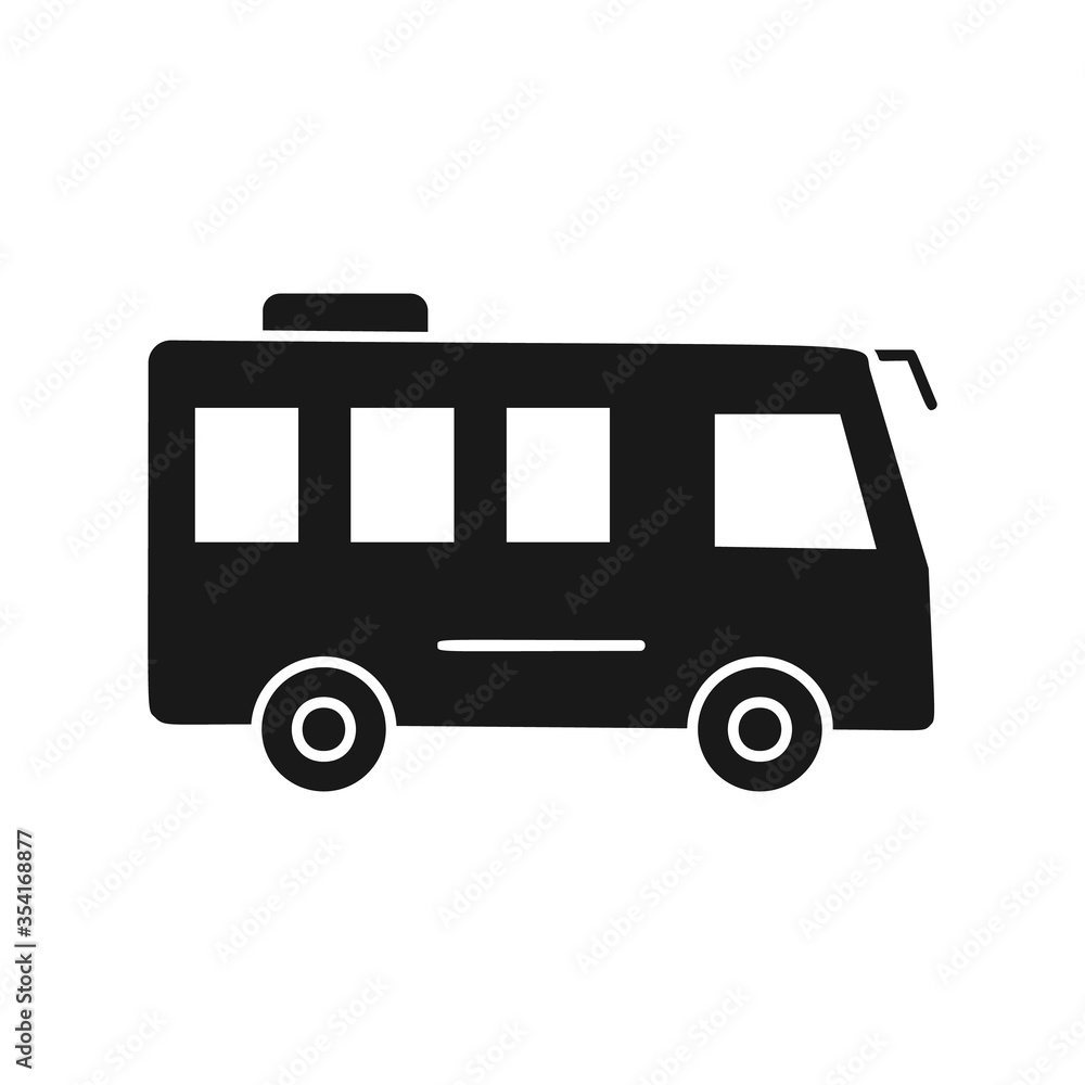 Aufkleber bus icon. simple vector transport icons for ui and ux, website or mobile application