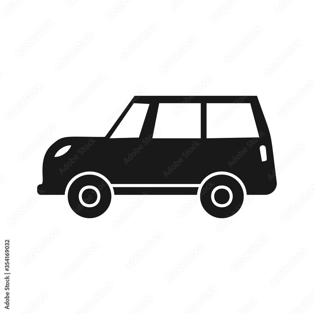 Poster car icon. simple vector transport icons for ui and ux, website or mobile application