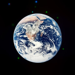 Fototapeta premium Beautiful earth from space. The elements of this image furnished by NASA.