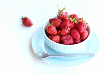 strawberries in a bowl