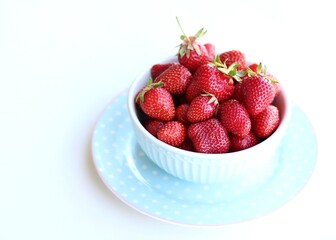 strawberries in a bowl