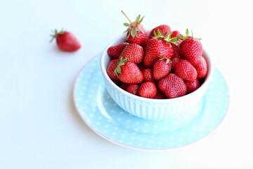 strawberries in a bowl