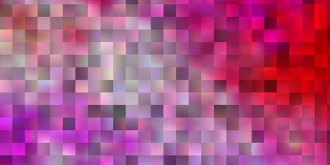 Fototapeta premium Light Red, Yellow vector pattern in square style.