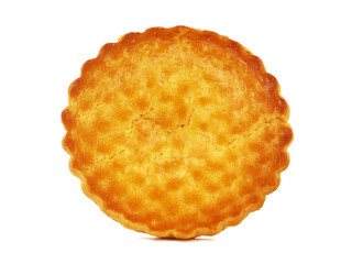Dutch almond paste cookie isolated on white 