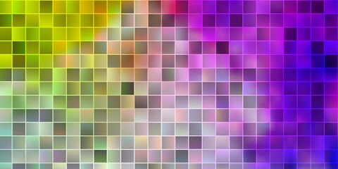 Light Multicolor vector backdrop with rectangles.