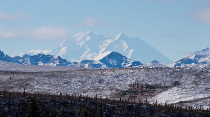 Denali mountain in Alaska