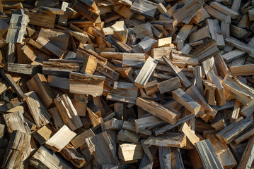 A scattering of firewood. Background image