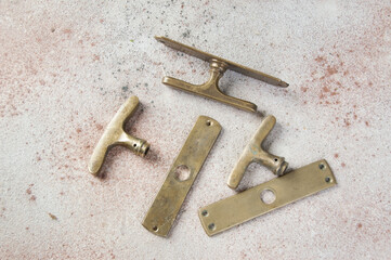 Old bronze handles