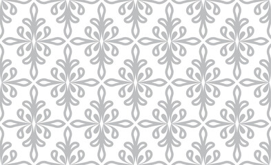 Vector seamless floral damask pattern for wedding invitation or vintage abstract background