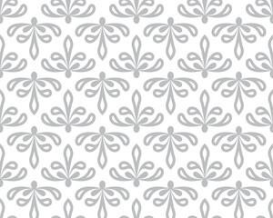 Vector seamless floral damask pattern for wedding invitation or vintage abstract background