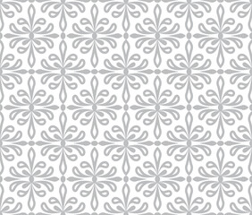 Vector seamless floral damask pattern for wedding invitation or vintage abstract background