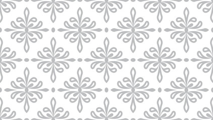 Vector seamless floral damask pattern for wedding invitation or vintage abstract background