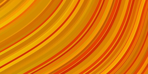 Light Orange vector background with curves. Gradient illustration in simple style with bows. Pattern for websites, landing pages.