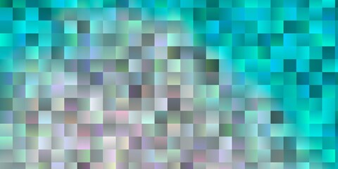 Light Blue, Green vector backdrop with rectangles.