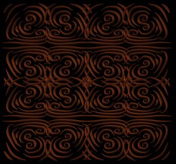 3d image. Abstraction. Ornament 