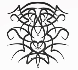 Obraz premium 3d image. Abstraction. Ornament 