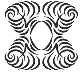 3d image. Abstraction. Ornament 