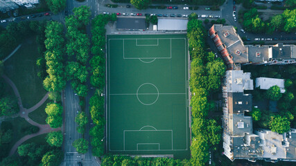 soccer field topdown view © Lino